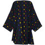 Reversible black ikat jacket