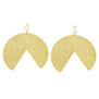 Abstract circle hook earrings by Adele Dejak