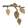 Brooch with bronze birch leaves by Michael Michaud