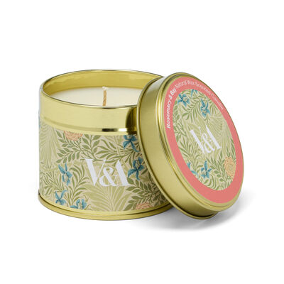 Rosemary & bay natural tin candle