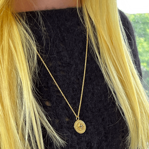 Magic star sapphire necklace by Mirabelle
