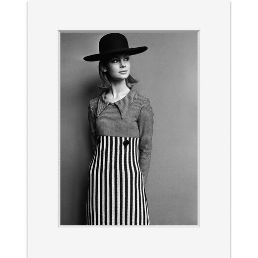 Mary Quant woollen dress &ndash; mounted print