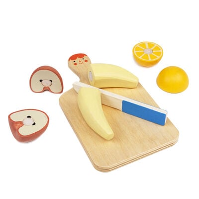 Wooden fruit chopping board