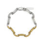 Gold and silver link bracelet by SWEETLIMEJUICE