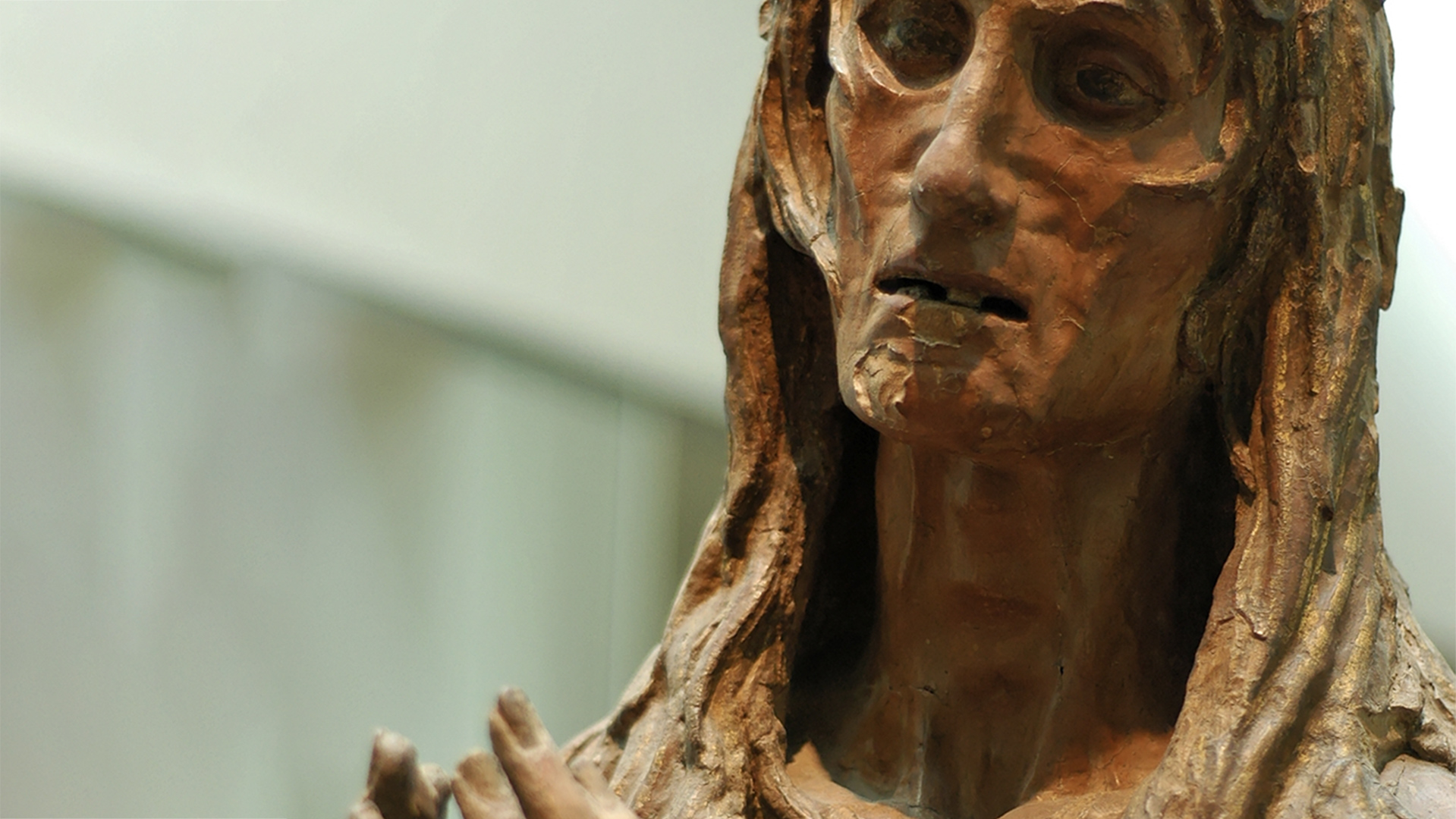 Statue of Mary Magdalene made from wood