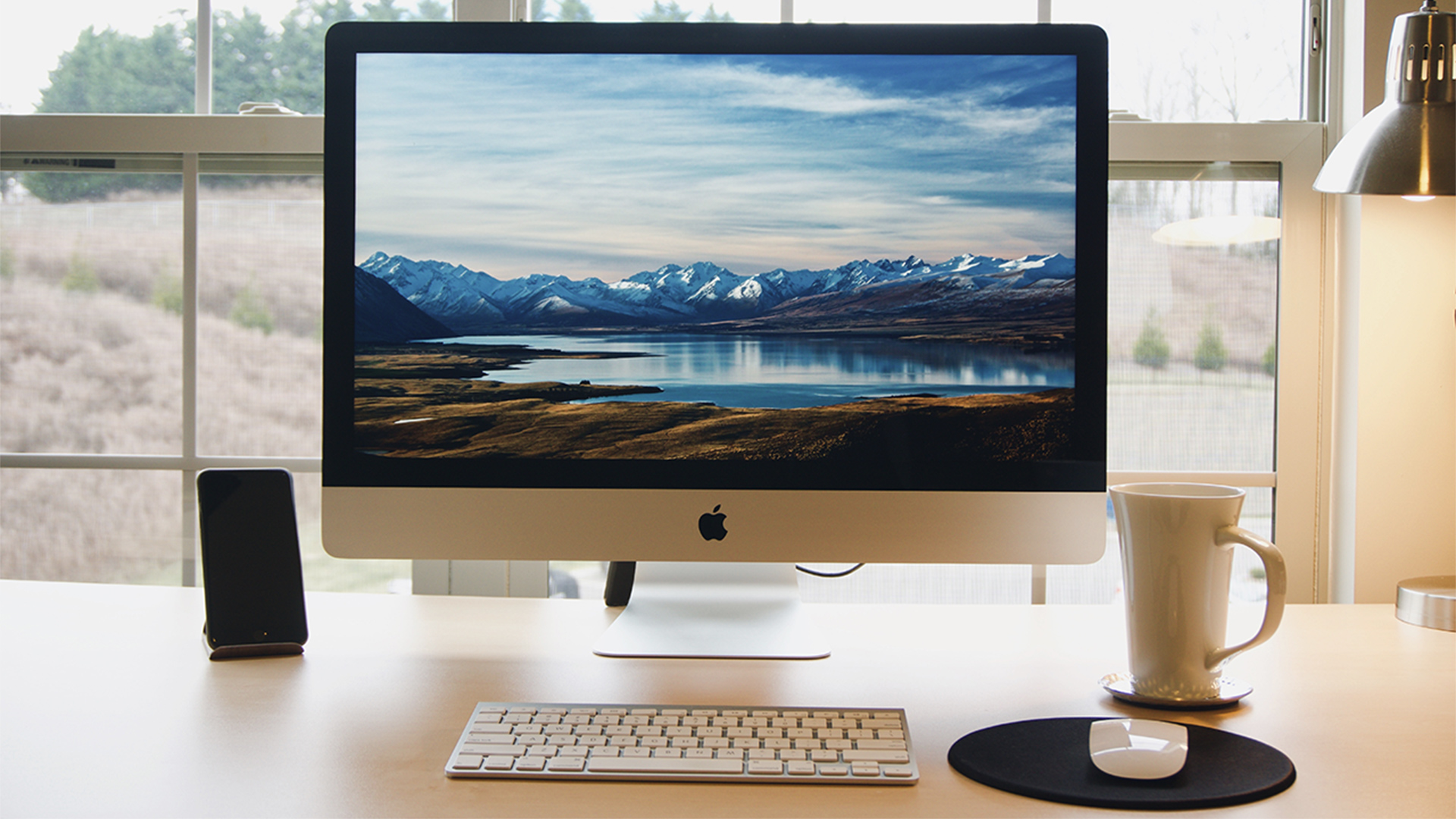 Apple iMac on a desk