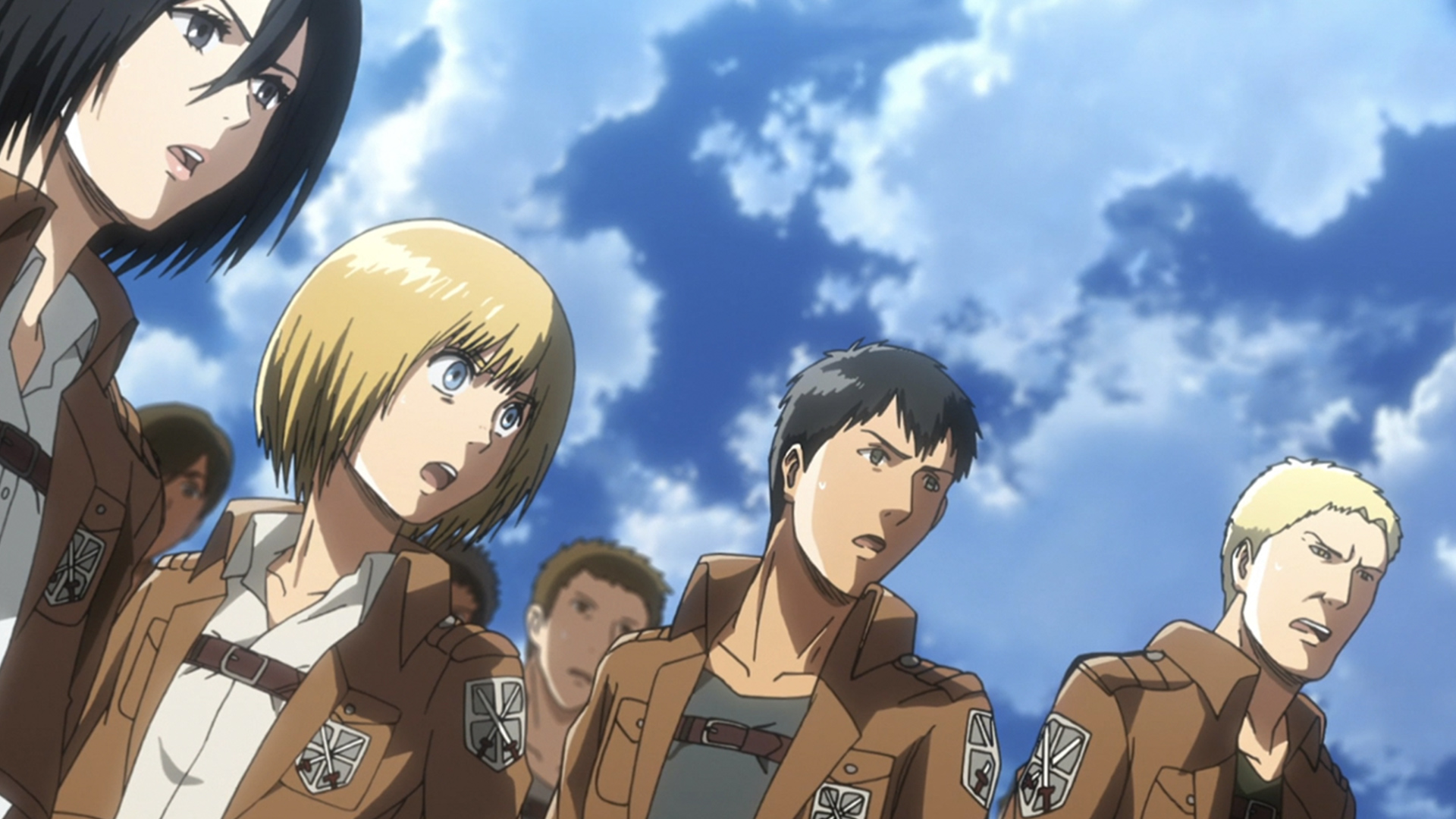 Main characters from Attack on Titan