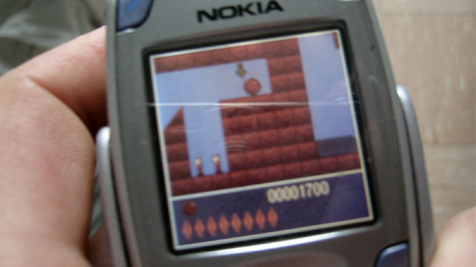 Retro game on a Nokia phone