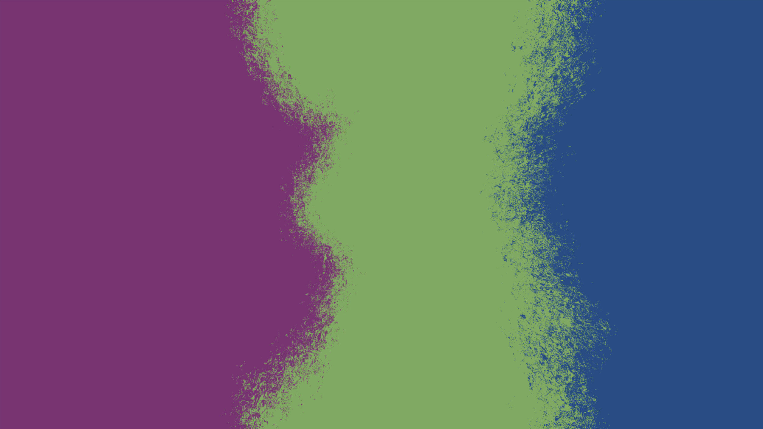 purple, green and blue blocks of colour