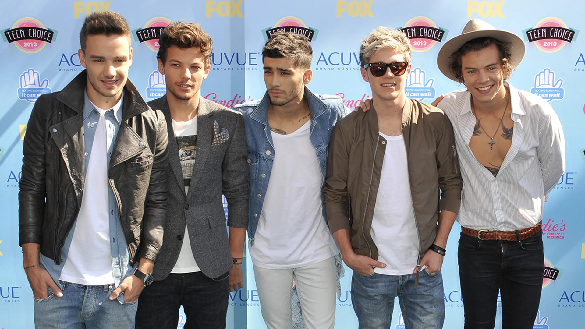 One Direction (L-R) Liam Payne, Louis Tomlinson, Zayn Malik, Niall Horan and Harry Styles