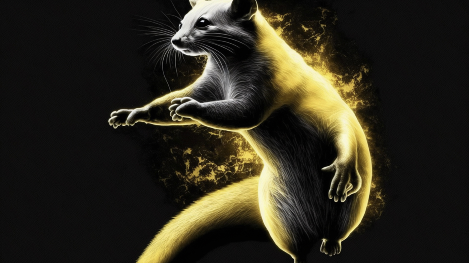 AI image of a electric rat Pokémon