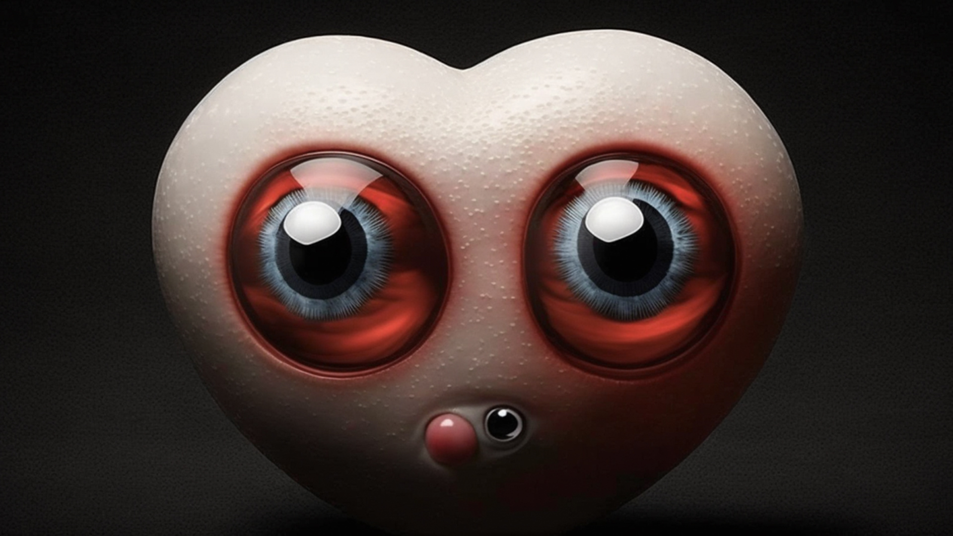 AI image of a heart-faced Pokémon