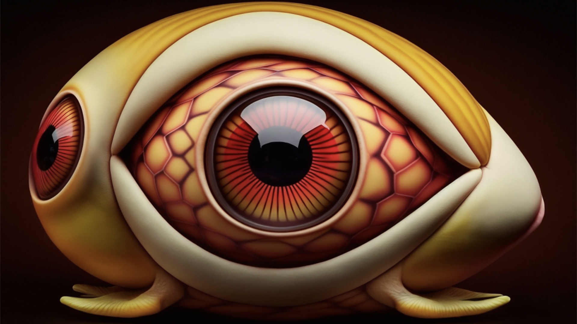 AI image of a large eye Pokémon