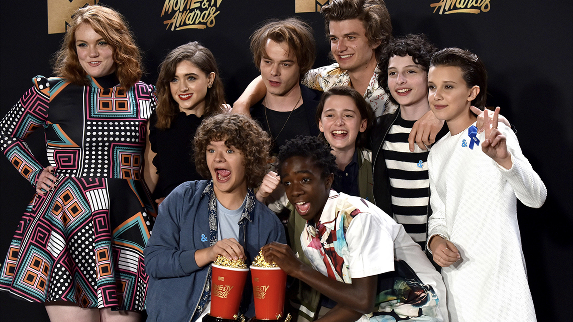 Cast of Stranger Things at the MTV Movie & TV Awards