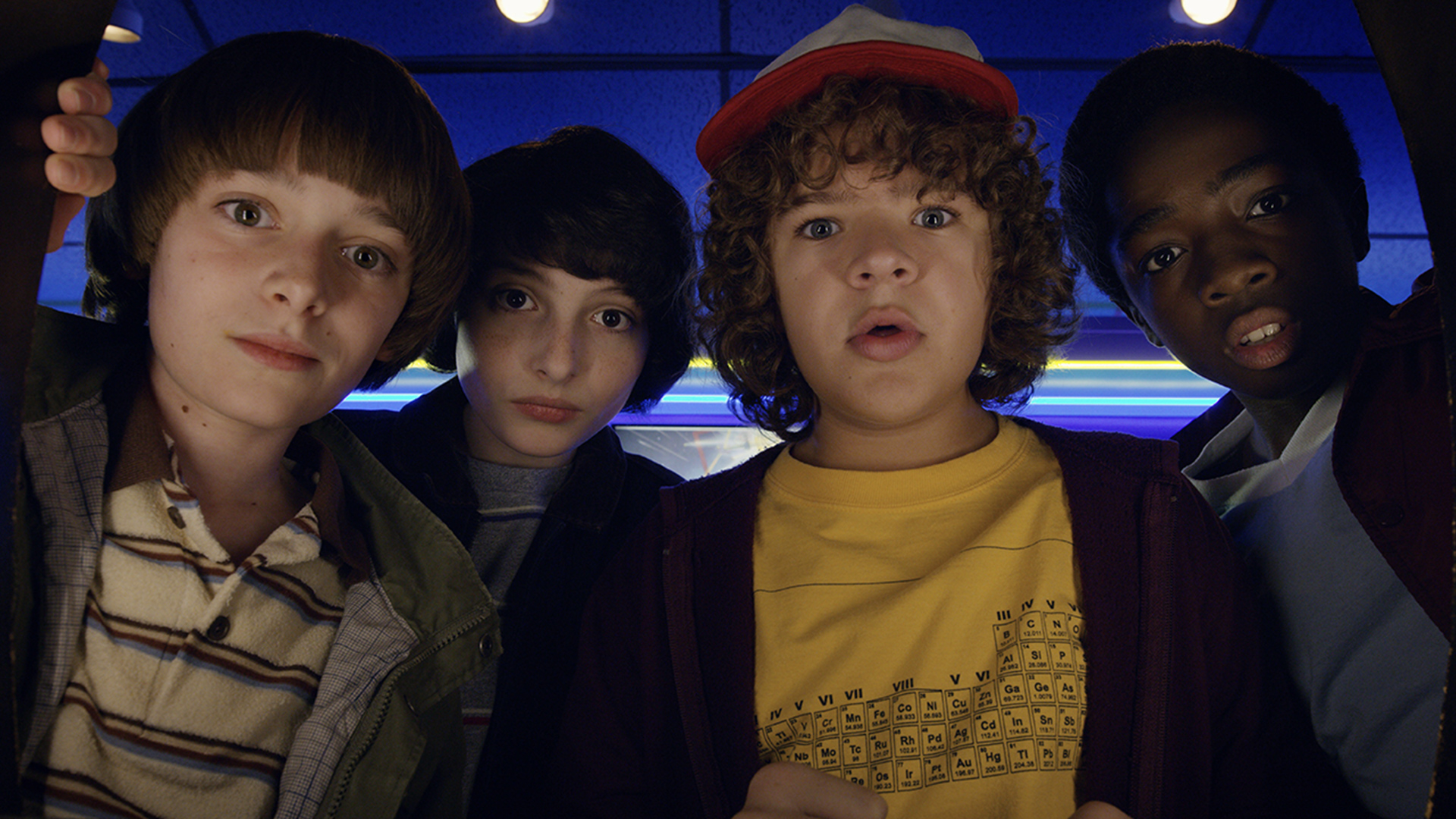 Will, Mike, Dustin and Lucas from Stranger Things
