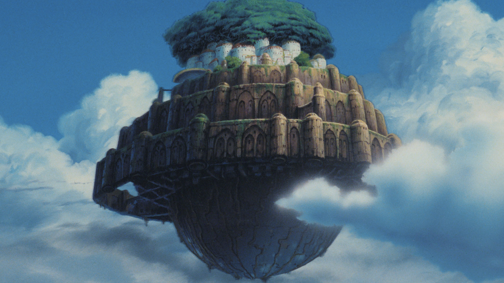 Floating castle from Castle in the Sky