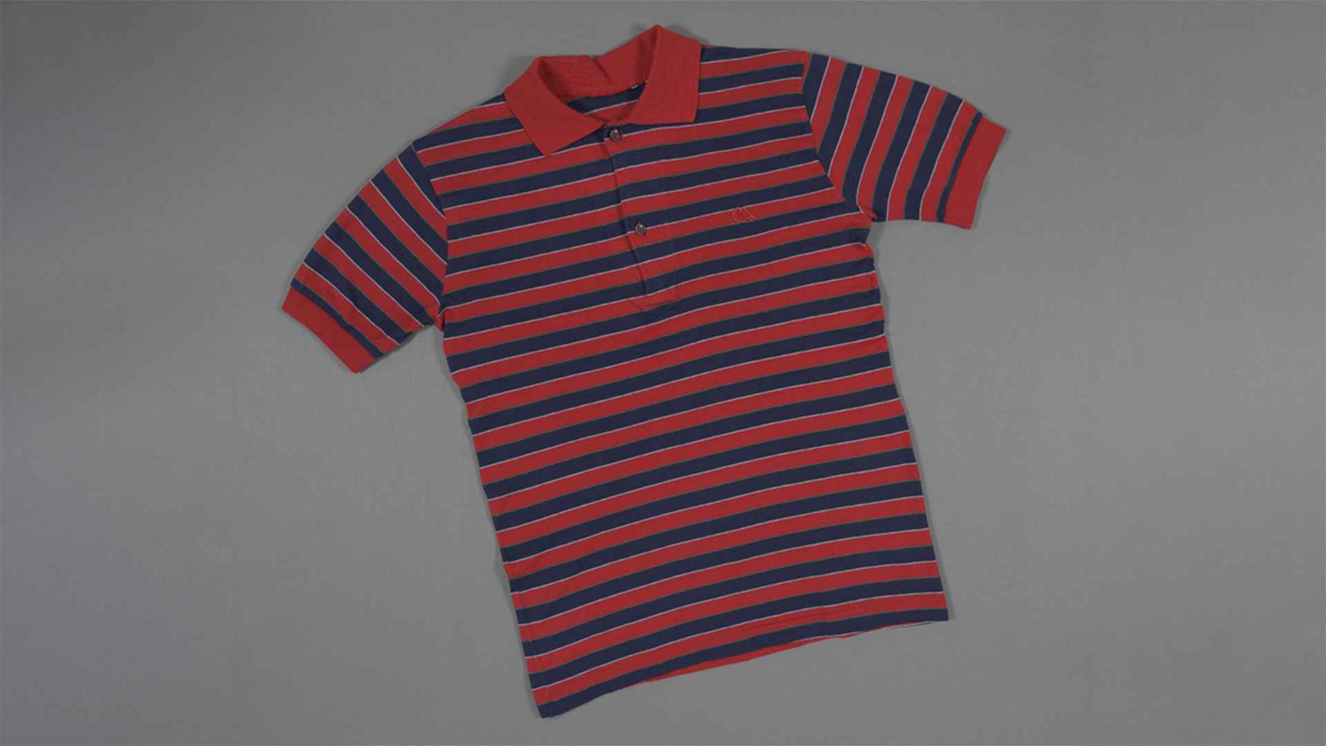 Blue and red striped Kappa t-shirt