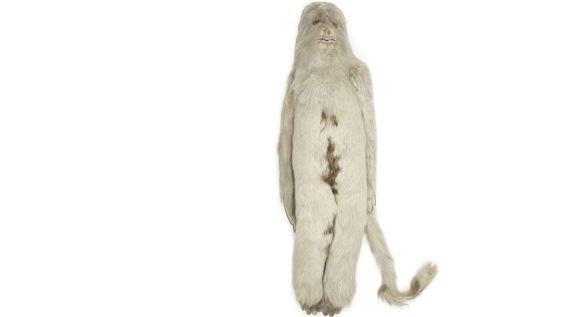 Fur and leather yeti toy