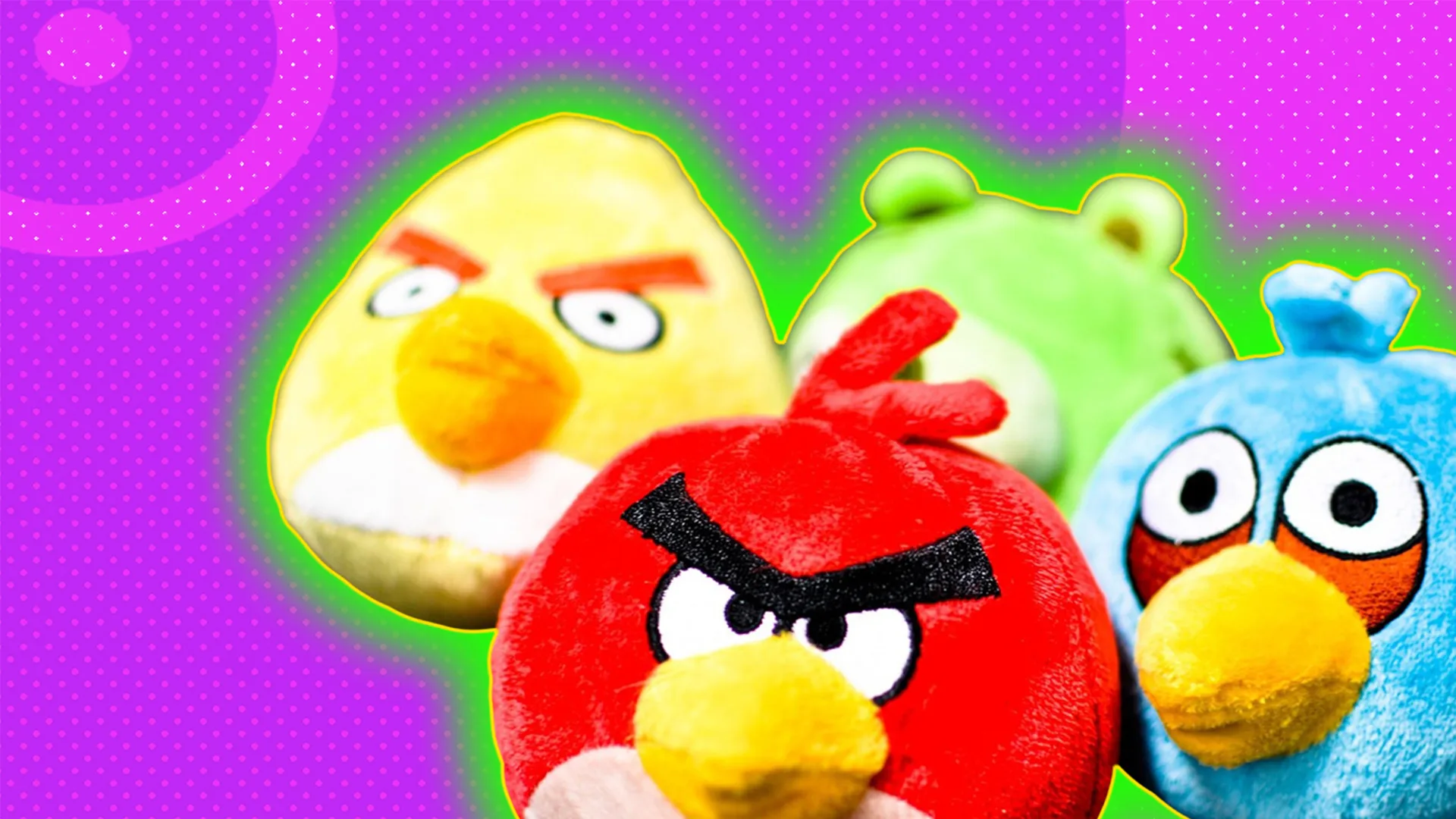 Angry Birds plush toys - in graphic house style