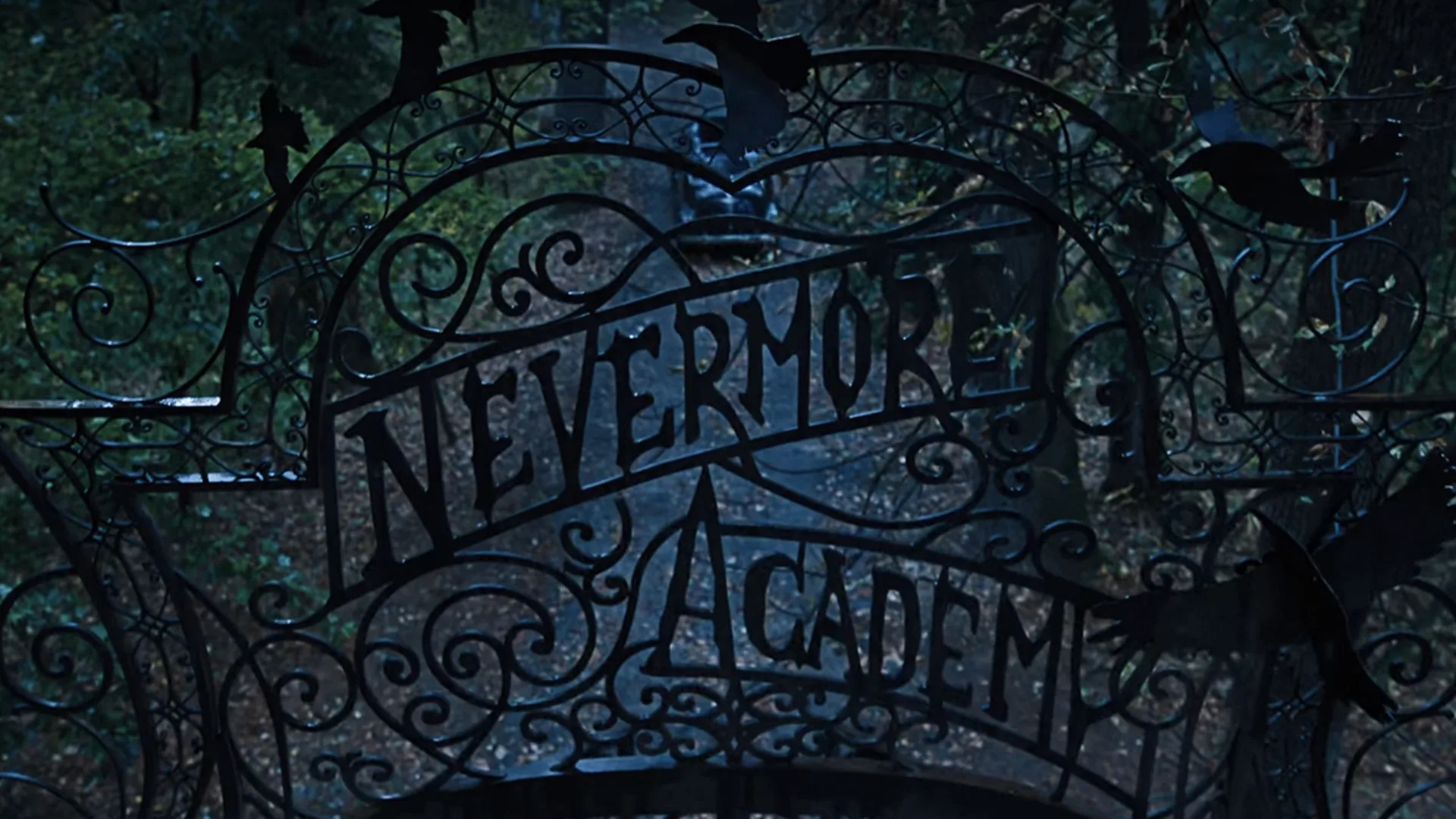 The gates of Nevermore Academy