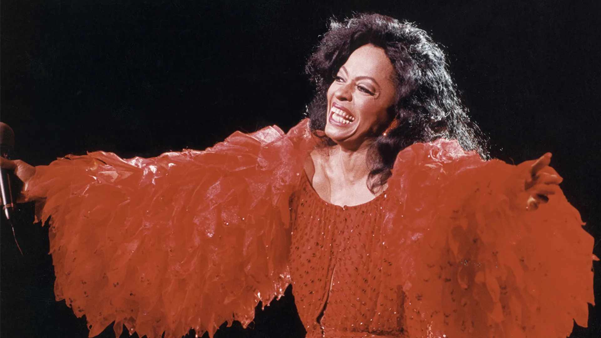 Diana Ross performing on stage