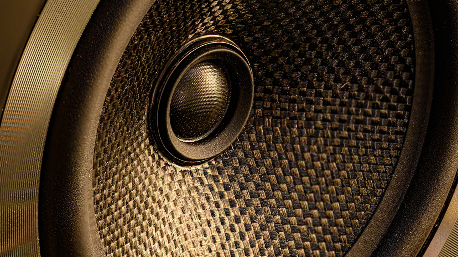 A close up of a speaker