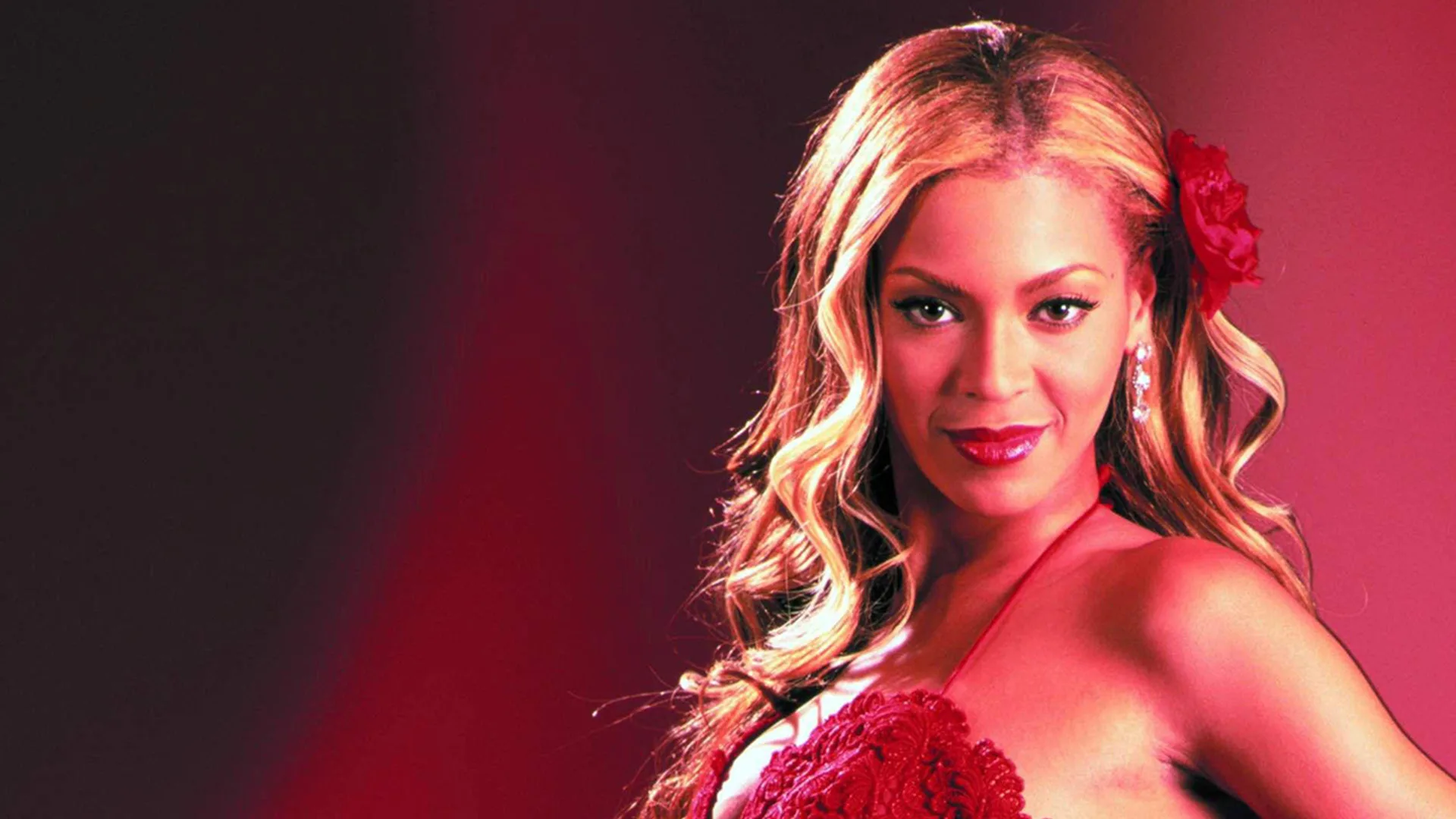 Beyonce in Carmen: A Hip Hopera wearing a red dress