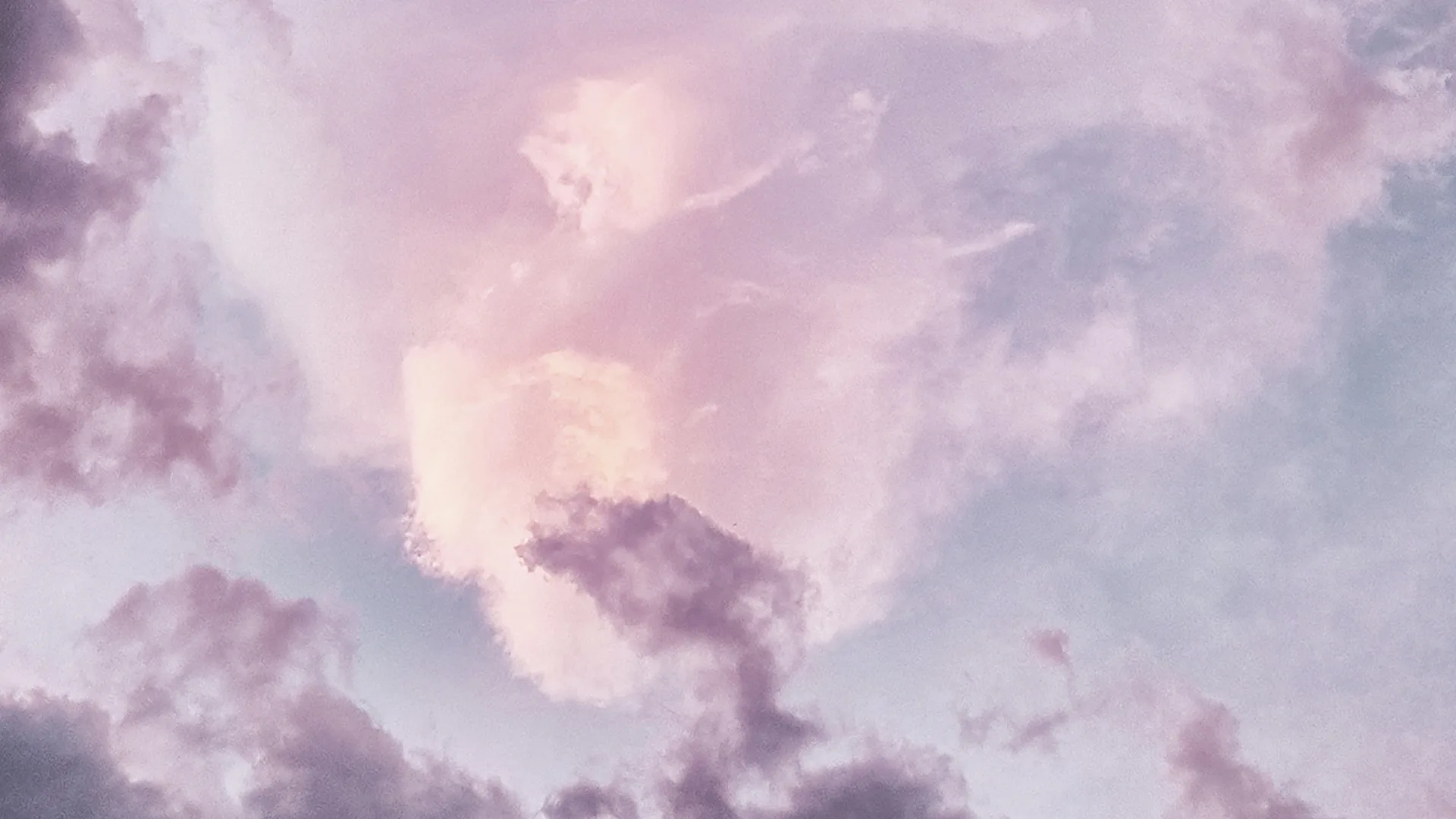 Pink and purple cloudy sky