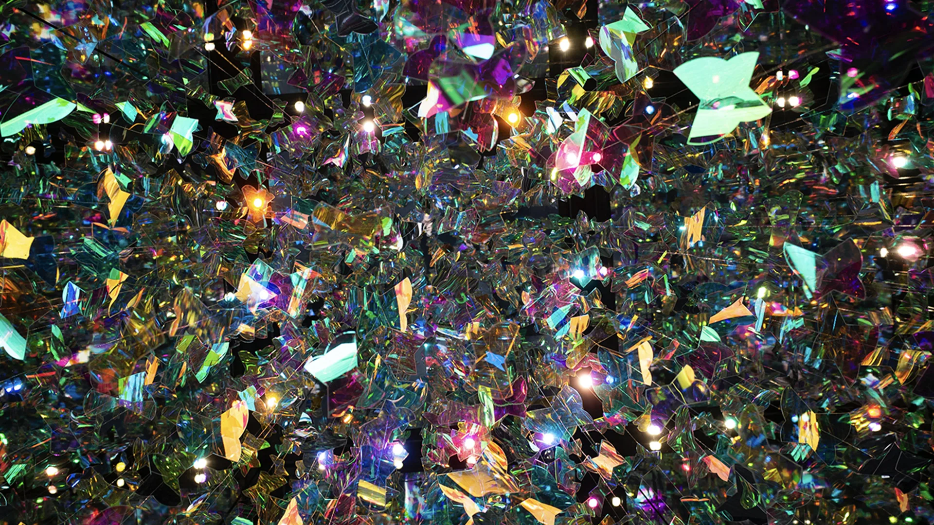 A kaleidoscopic view of sparkles