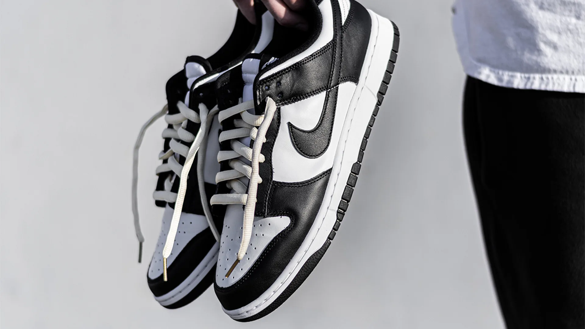 Black and white Nike Dunk