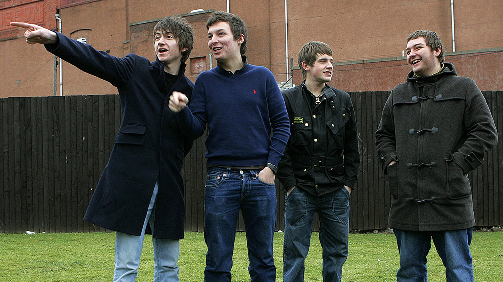 Arctic Monkeys from left, Alex Turner, vocals, Matt Helders, drums, Jamie Cook, guitar, and Andy Nicholson, bass.