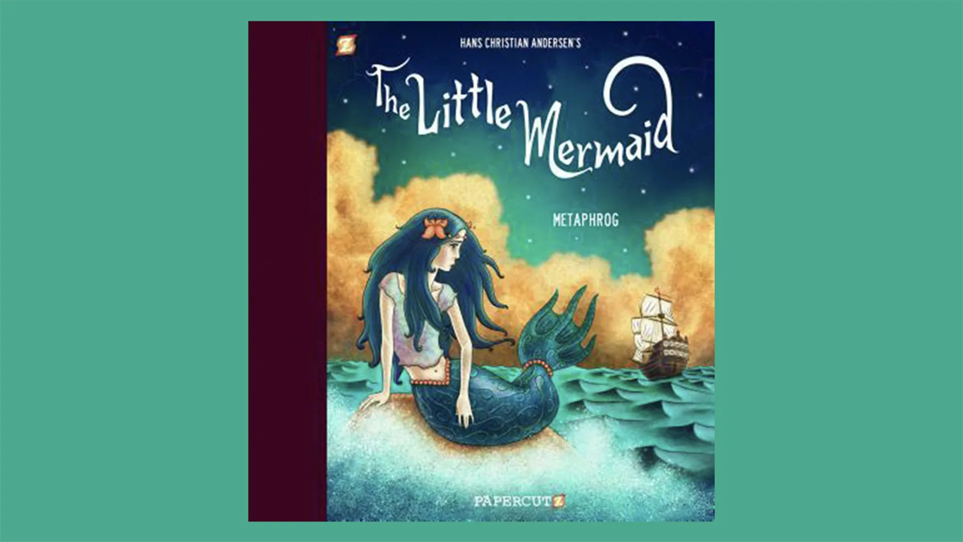 The graphic novel book cover of The Little Mermaid