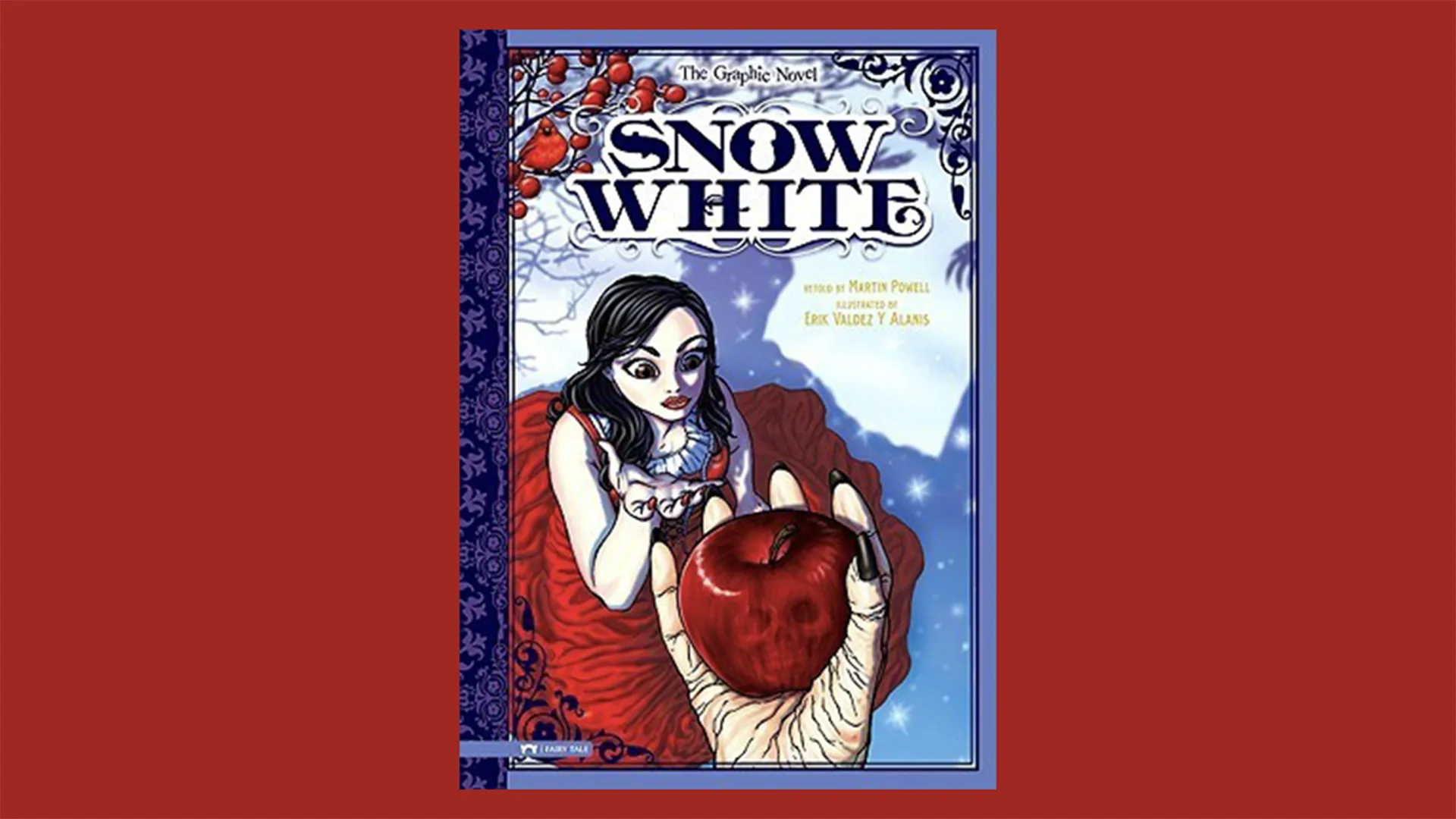 The graphic novel book cover of Snow White