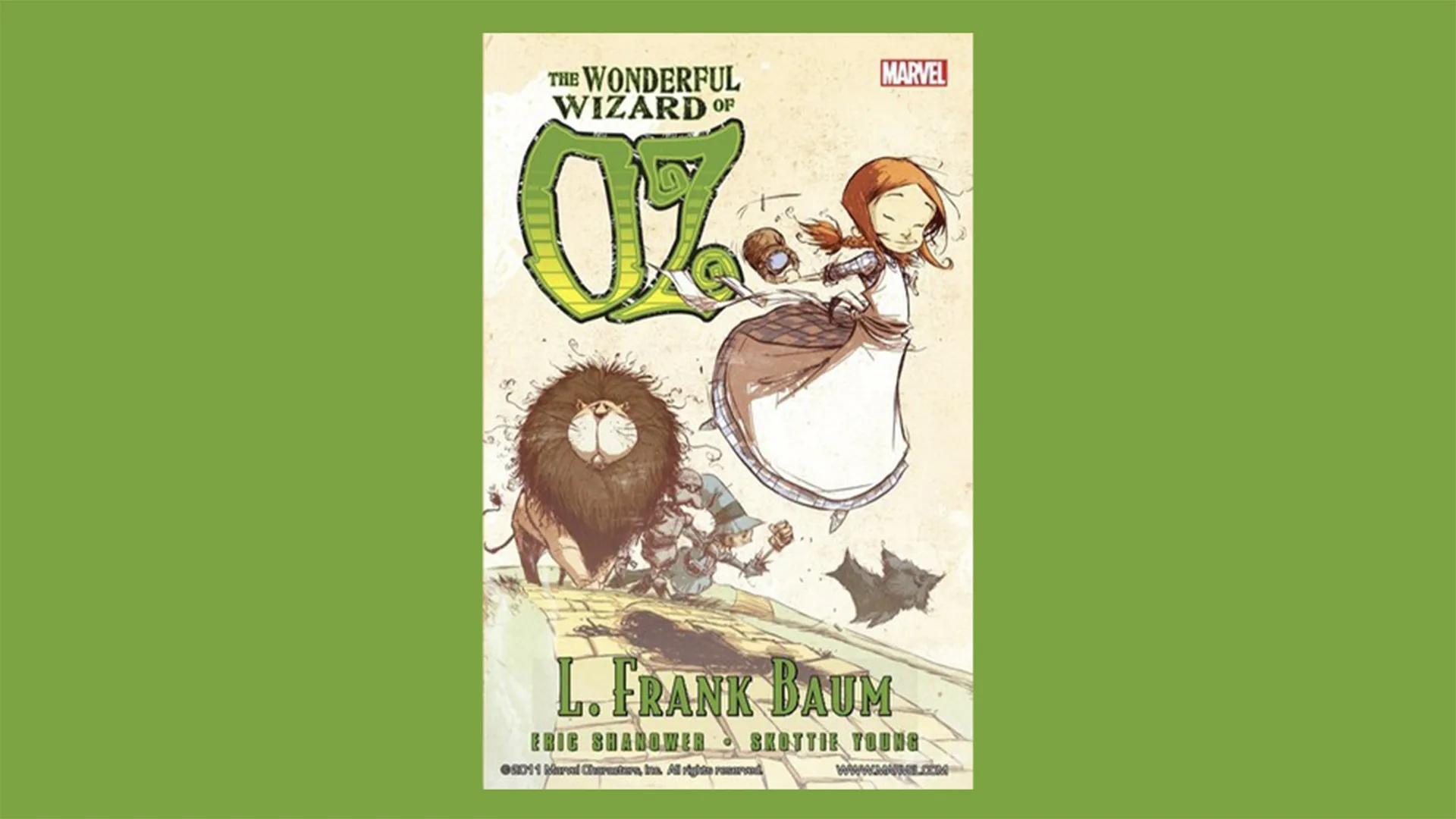 The graphic novel book cover of The Wonderful Wizard of Oz