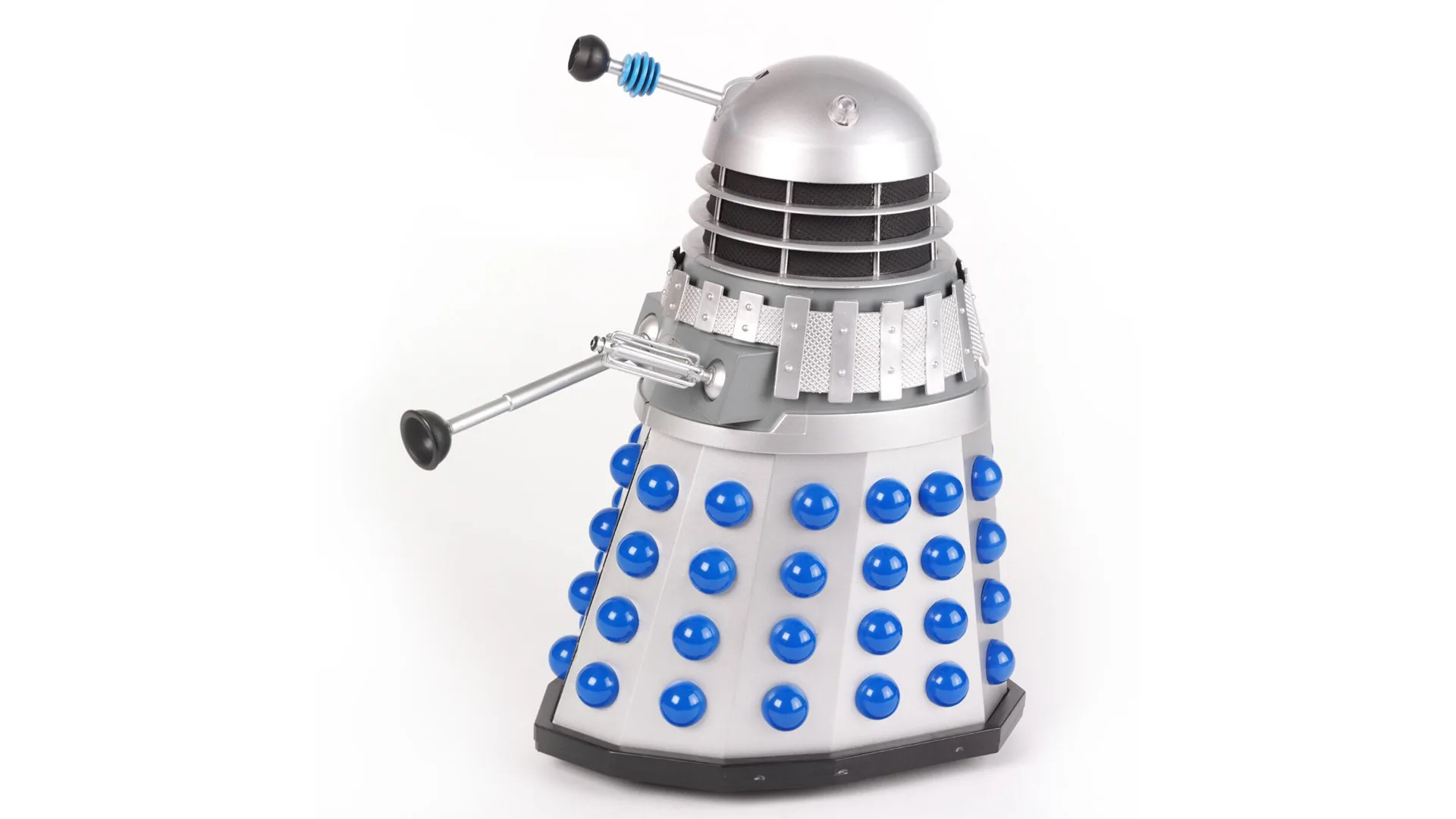 Dalek toy against white background