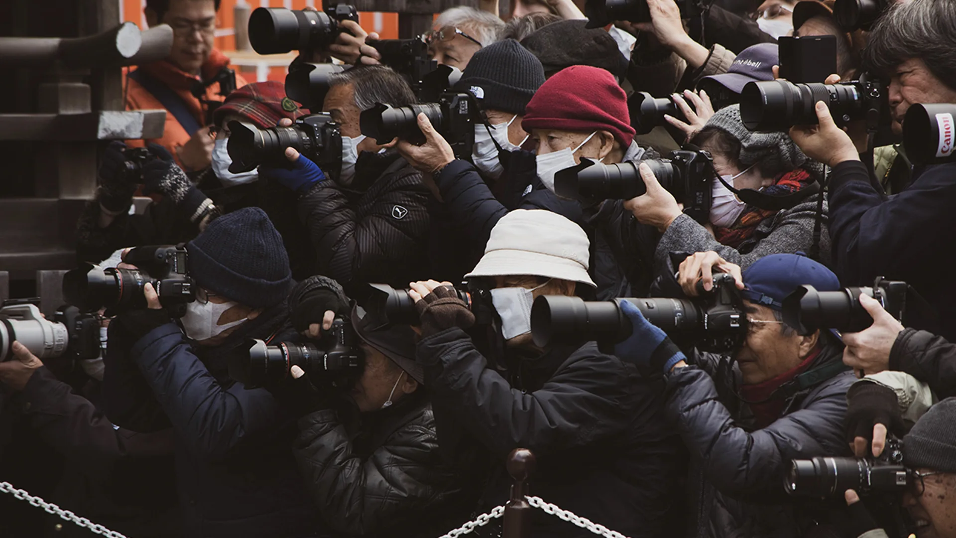 A group of paparazzi