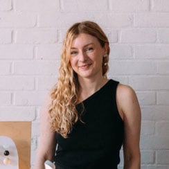 Jewellery designer Hattie Buzzard poses for a headshot.