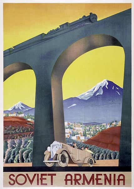 Soviet Armenia travel poster