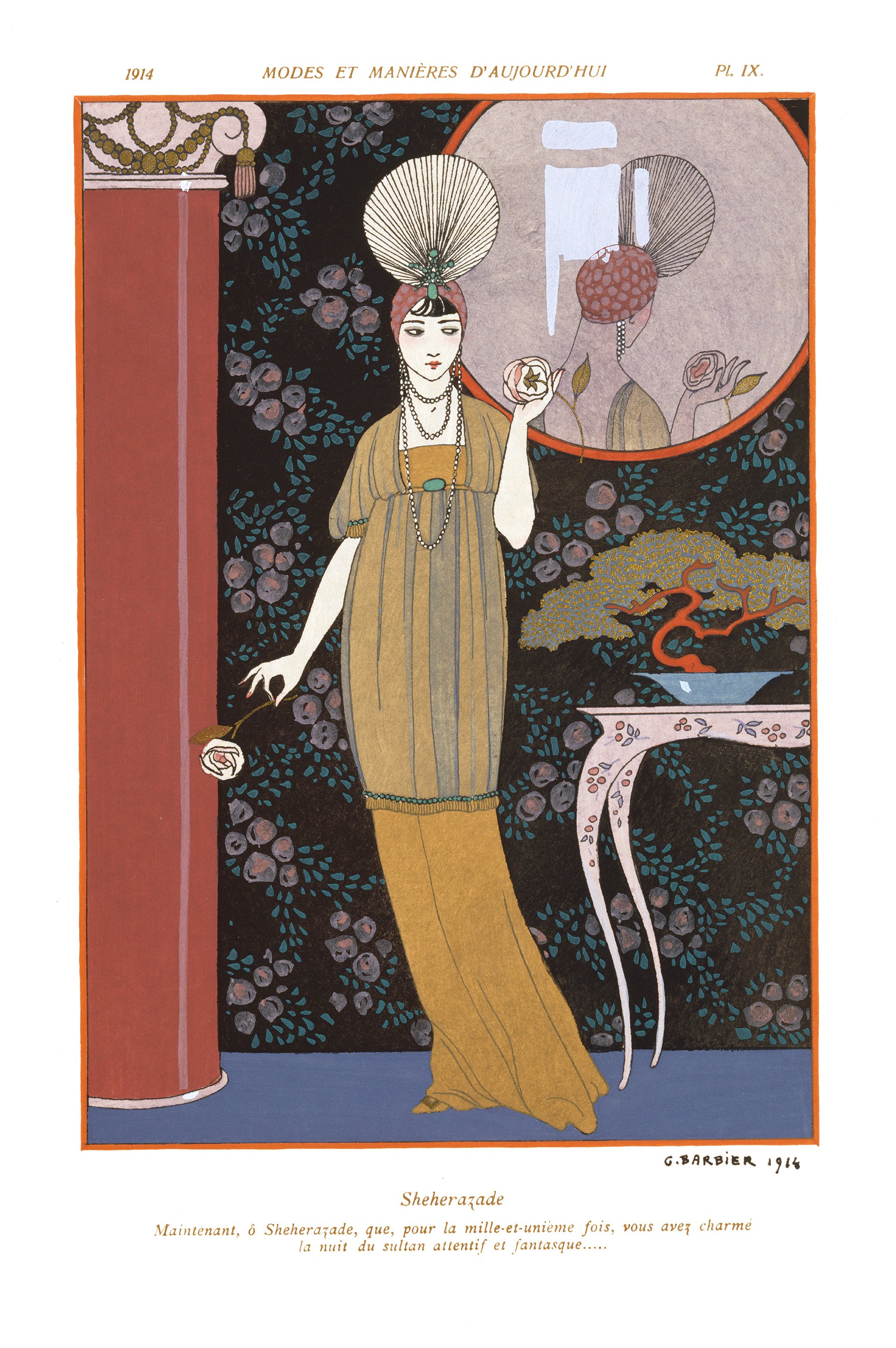 Sheherazade, fashion plate