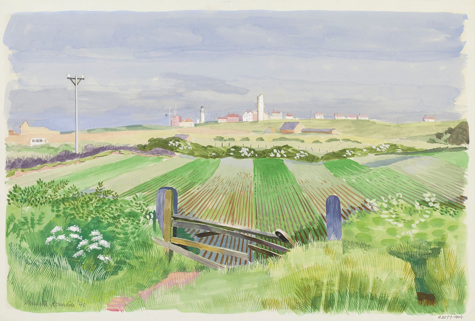 View across the fields