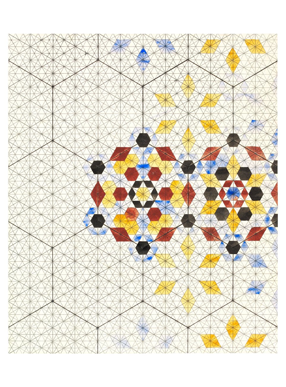 Designs for tiles with two hexagons
