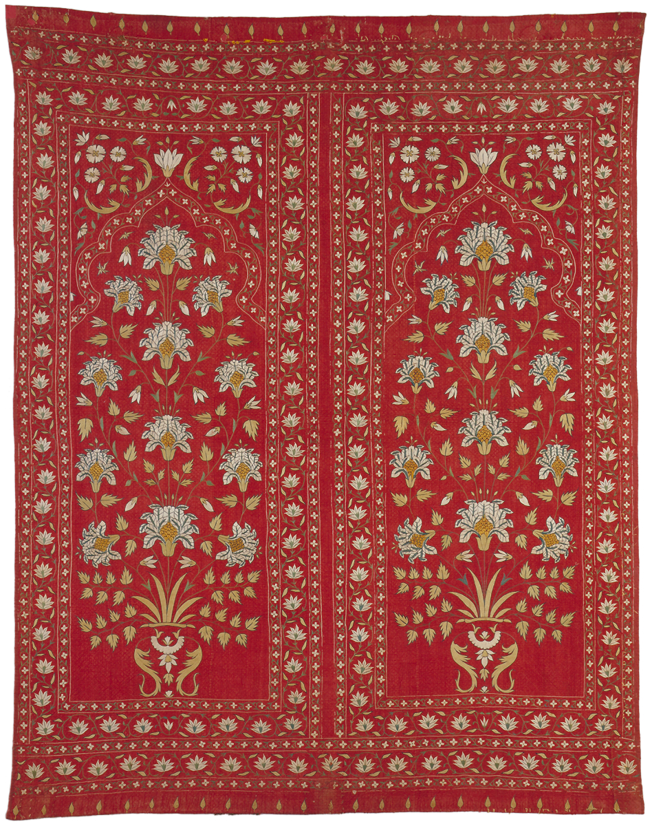 Embroidered wall hanging