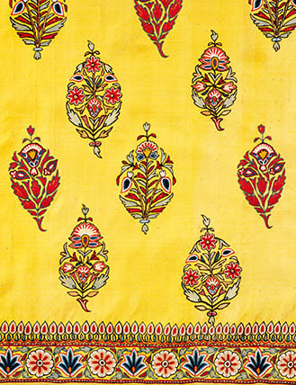 Skirt length with Kutchi embroidery and Mughal designs