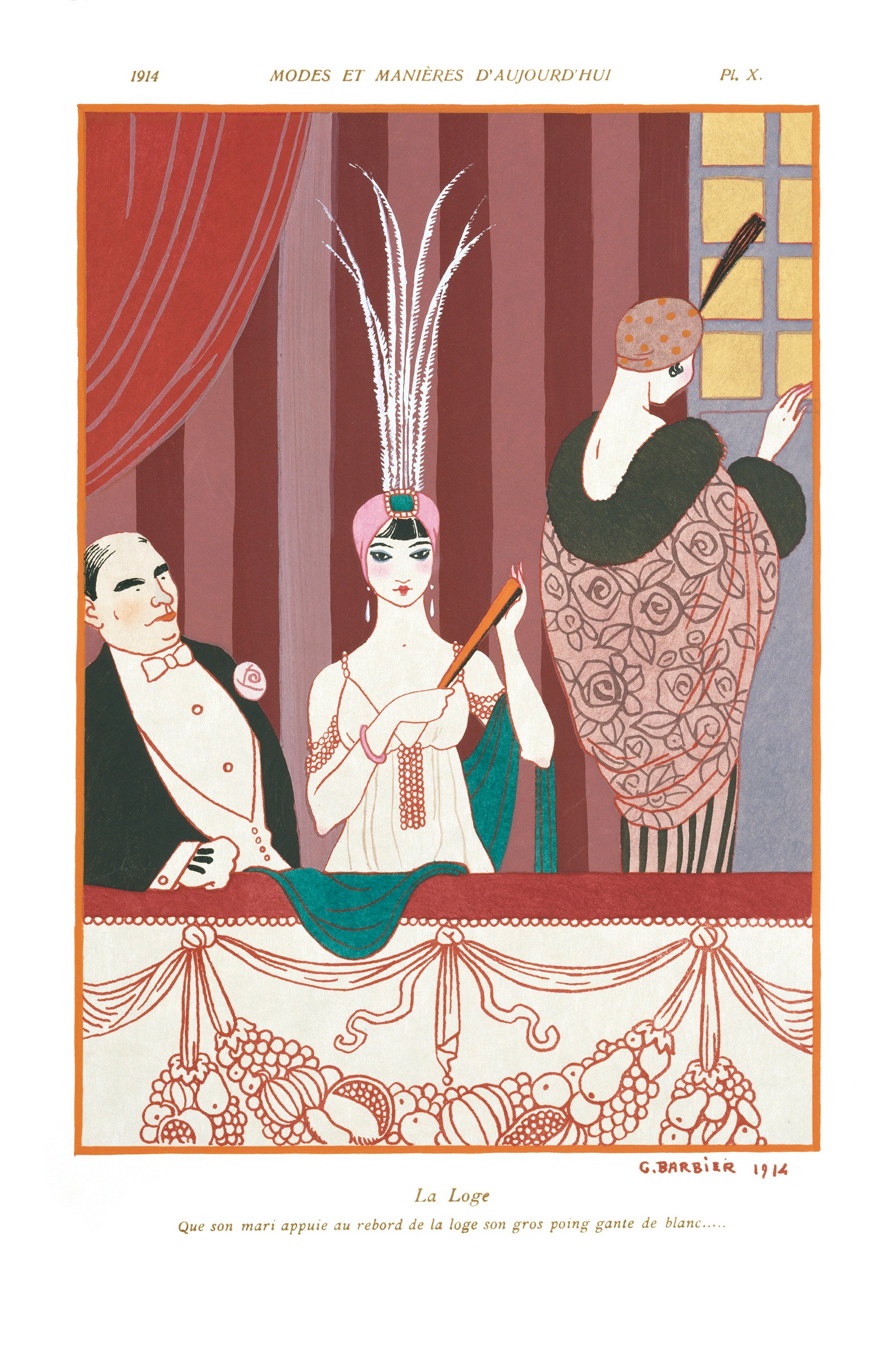La Loge, fashion plate