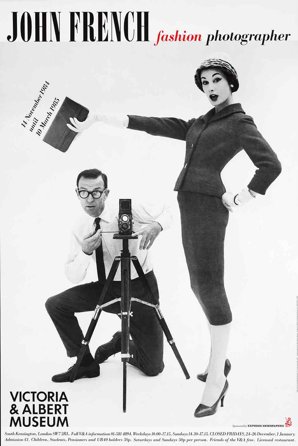 John French Fashion Photographer exhibition poster