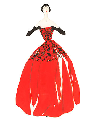 Ana Flamboyant evening gown