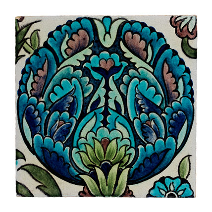 Flower head tile
