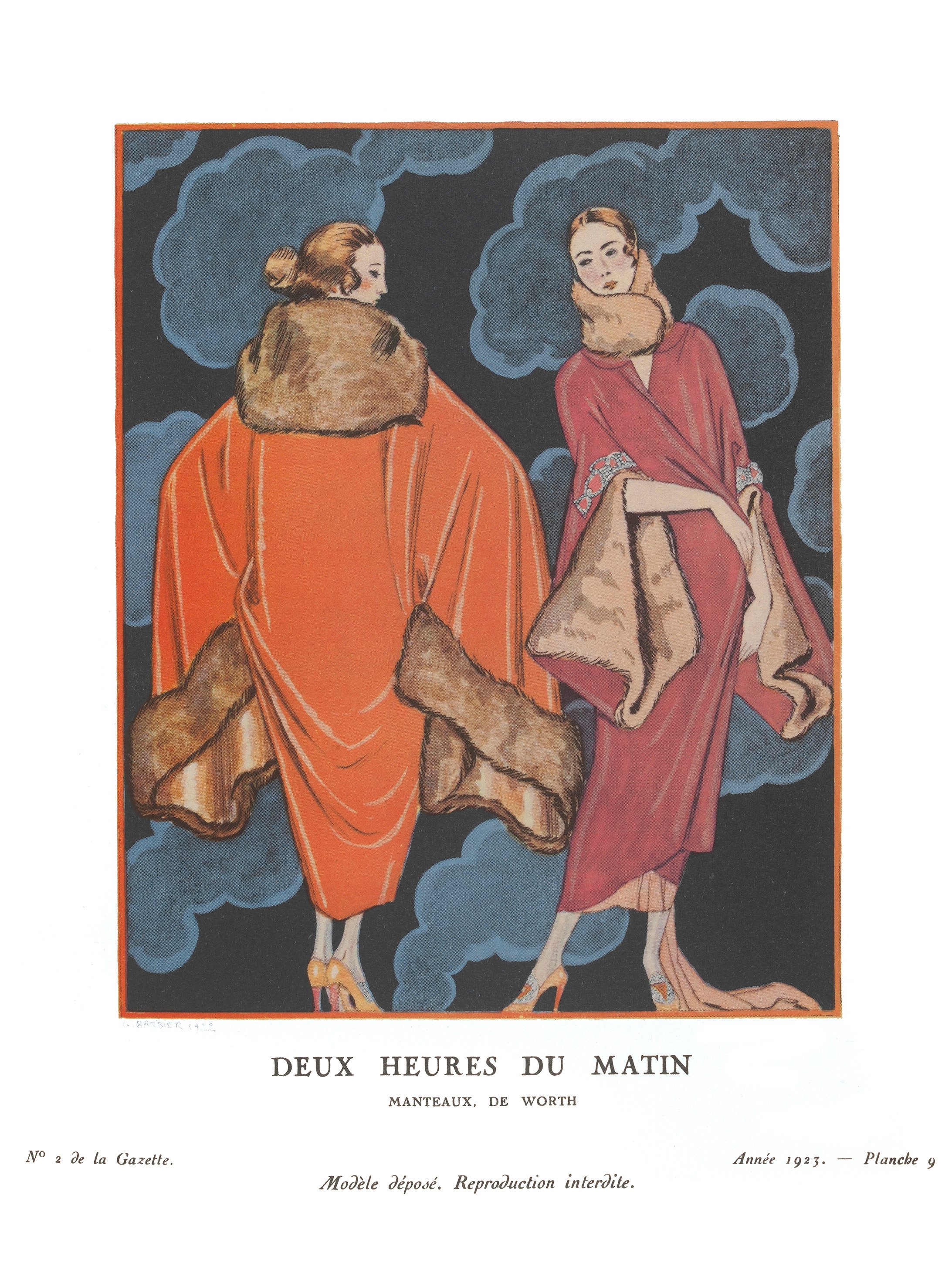 Deux Heures du Matin, fashion plate