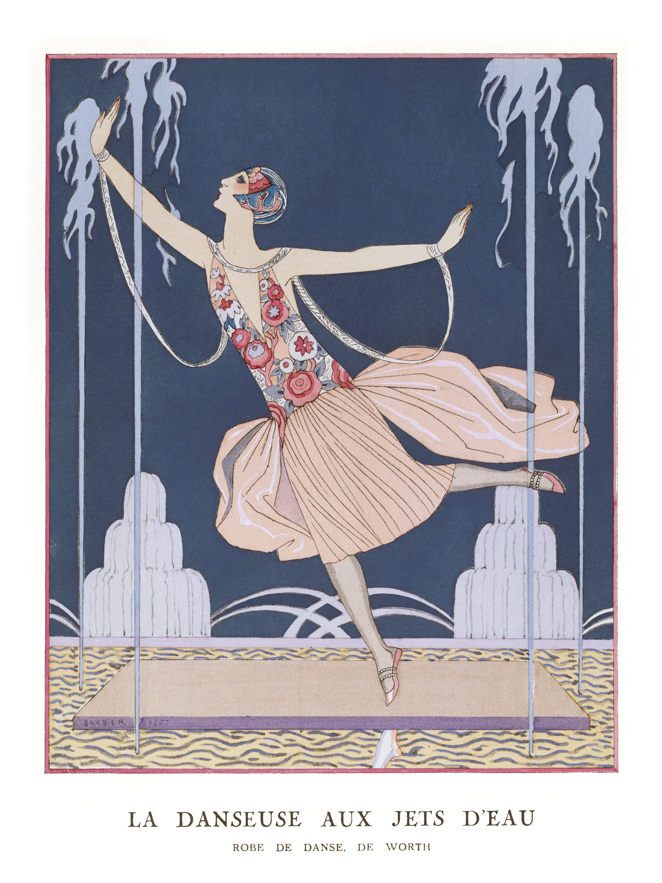 La Danseuse Aux Jets D'Eau, fashion plate