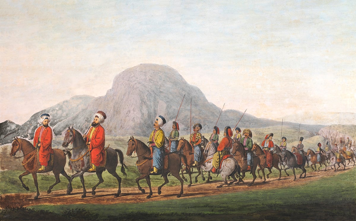 A Pasha travelling with his escort